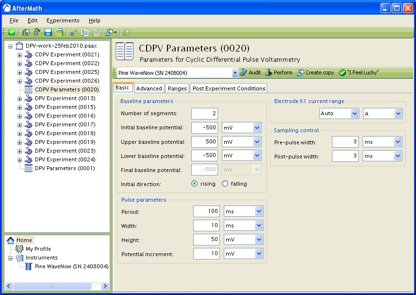 Basic setup for CDPV