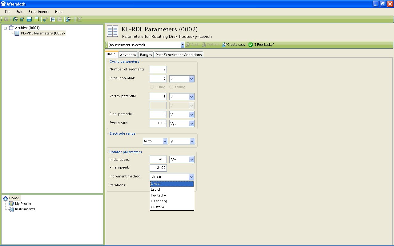 Choose increment type