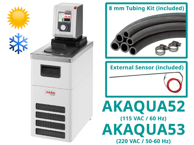 Water Circulator Kits, Heating and Cooling, with RTD Sensor (part numbers AKAQUA52/AKAQUA53)