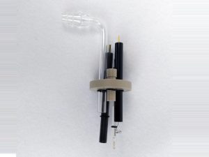 Repeat the probe and O-ring insertion for each type of electrode, plug, or glass tube. Take special caution to appropriately adjust the height of the O-ring to ensure the assembled cap will fit into the cell without the probes hitting the bottom of the cell surface.