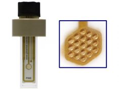 HoneyComb Electrode (cuvette sold separately)(inset shows metal coating inside pores)