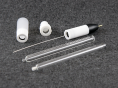 (kit includes fritted glass tube, small hole glass tube, electrode, 14/20 adapter, holding bottle)