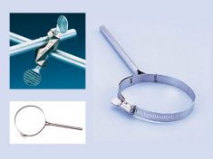 Ribbon Clamp and Cross Joint to secure OpenTop cell to Rotator