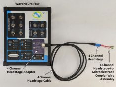 WaveNeuro Four Basic Bundle with 4-Channel Headstage Kit