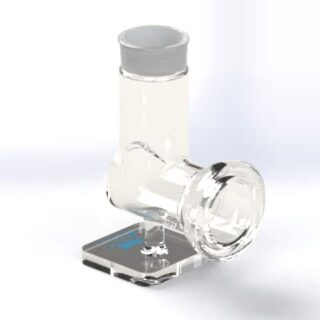 Separated Low Volume Half Cell, Tall Neck, Electrode Handle/Clip Compatible (One Half Cell Only)
