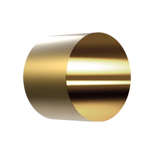 RDE/RRDE Disk Insert, 5 mm OD x 4 mm thick, Gold (Au)