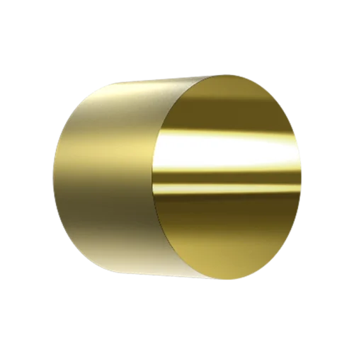 RDE/RRDE Disk Insert, 5 mm OD x 4 mm thick, Brass