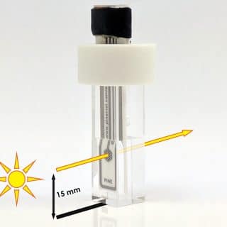 Light Path through Honeycomb Spectroelectrochemical Cell